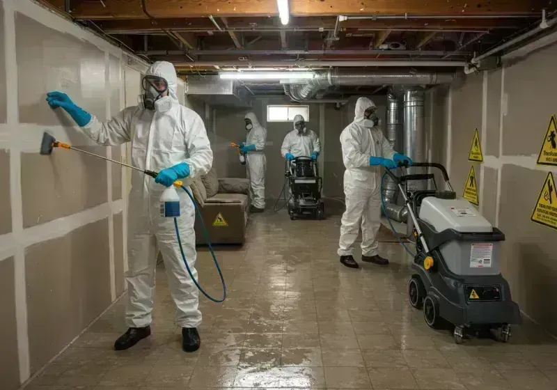 Basement Moisture Removal and Structural Drying process in Cooper County, MO